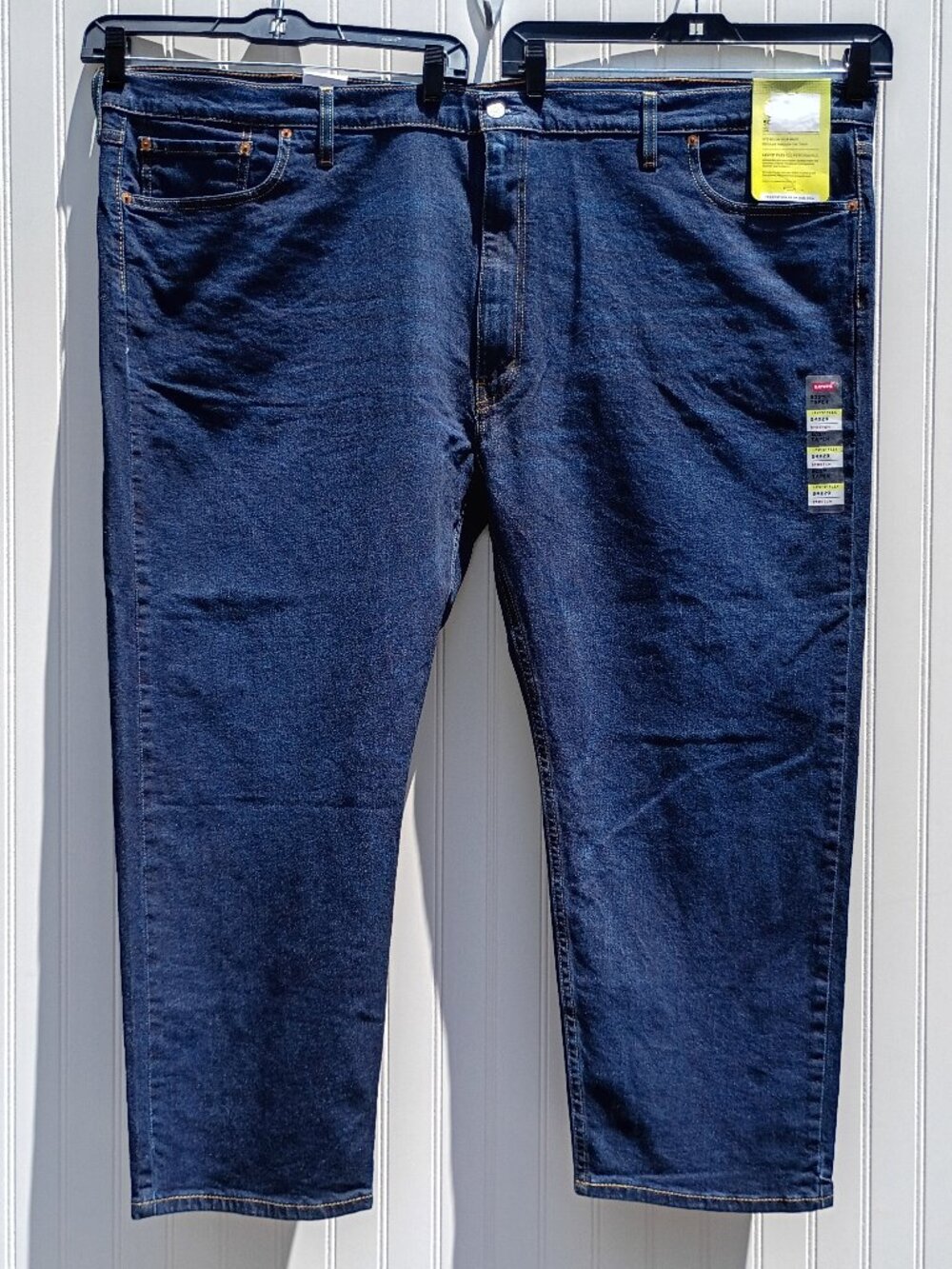 NWT Men's Levi's Jeans 54 x 27 Darker Wash 502 Taper Fit Blue Denim Levi Strauss